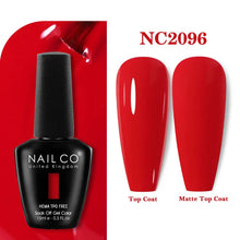 Load image into Gallery viewer, NAILCO 333 Colors Gel Nail Polish Semi Permanent Varnishes Nails Art Design Hybrid Soak Off Top Base Coat UV Gel Manicure 15ml
