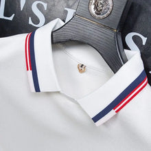 Load image into Gallery viewer, Waffle Stripe Long Sleeve Polo
