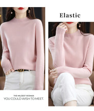 Load image into Gallery viewer, Merino Wool Mock Neck Pullover
