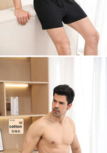 Load image into Gallery viewer, 100% Cotton Men Pajama Shorts Summer Solid Elastic Waist Short Pants Casual Breathable 3D Crotch Bottoms Sleepwear pijama hombre
