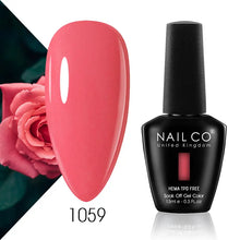 Load image into Gallery viewer, NAILCO 15ml Nail Gel Polish Semi Permanent UV Varnish Nails Art Gel Vernis Manicure TOP BASE Nails Products Supplies Equipment
