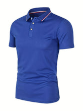 Load image into Gallery viewer, 2025 Hot Sale Men's Summer Casual Breathable Comfortable Polo Shirt Men's Solid Color High Quality Short Sleeve T-Shirt
