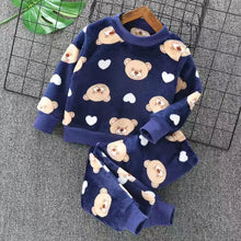 Load image into Gallery viewer, Fleece Hooded Baby Outfit Set

