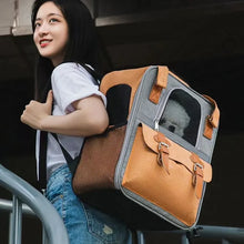 Load image into Gallery viewer, Pet Backpack,Dogs and Cats Travel Portable Back Bag,Large capacity,Pet Carrier Bag for Cats and Dogs, Portable Travel Backpack
