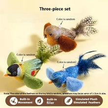 Load image into Gallery viewer, The pet cat toy emulates the sound bird to amuse the cat elastic rope to relieve boredom and resist scratching and biting
