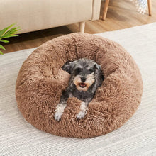 Load image into Gallery viewer, 40-90cm 6 Sizes Round Pet Bed for Large Dog Bed Super Soft Cat Bed Plush Dog House for Medium Dog House Winter Warm Sleeping
