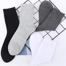 Load image into Gallery viewer, Classic Black Cotton Crew Socks
