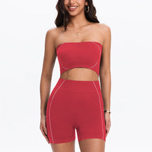 Load image into Gallery viewer, Women's Side Line Contrast Yoga Set Flat Seam Moisture Wicking Anti Rubbing Outdoor Workout Daily Trendy Fitness Two Piece Suit
