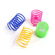 Load image into Gallery viewer, Kitten Cat Toys Wide Durable Heavy Gauge Cat Spring Toy Colorful Springs Cat Pet Toy Coil Spiral Springs 4/8/16/20pcs
