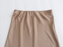 Load image into Gallery viewer, HH Skirts For Women 2024 Summer Solid Satin Sheath Long Skirt Female Show Curve Beach Outfits For Woman Mermaid Skirts
