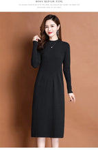 Load image into Gallery viewer, Autumn Knit A-Line Sweater Dress
