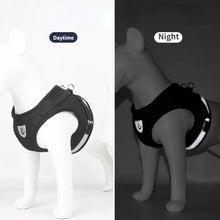 Load image into Gallery viewer, Pet Leash Undershirt Harnesses Mesh Breathable Adjustable Easy Control Reflective Undershirt Dog Harness Collar
