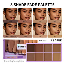 Load image into Gallery viewer, 8 Shade Soft Matte Cream Concealer Palette Full Coverage Fade Dark Circles Blemishes Waterproof Long Lasting Oil Control Makeup
