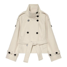 Load image into Gallery viewer, New Women's Jackets &amp; Coats Autumn 2026 Fashion Loose Belt Elegant Turtleneck Warm Winter Jackets Women's Chic Youth Street Coat
