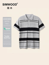 Load image into Gallery viewer, Oversize Striped Knit Summer Polo
