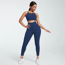 Load image into Gallery viewer, Ensemble Female 3 Pieces Yoga Set Gym Workout Clothes for Women Sport Long Sleeve Hoodie Sweater Active Wear Sport Set Tracksuit
