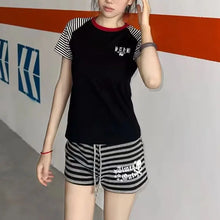 Load image into Gallery viewer, Women Shorts Pantalones Cortos De Mujer Casual Fashion Y2k Pants 2026 New Street Hottie Bottoms Striped Skull Print Chic Shorts
