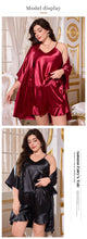 Load image into Gallery viewer, Satin Three Piece Pajama Set

