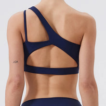 Load image into Gallery viewer, Women Sports Bra Push Up Fitness Bras One Shoulder Shockproof Yoga Bra Breathable Gym Yoga Running Bra Sexy Vest ﻿
