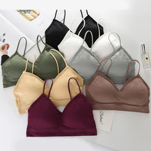 Load image into Gallery viewer, Women Sports Bras Fast Dry Elastic Padded Gym Running Skeep Bra Solid Color Fitness Yoga Sport Breathable Tops
