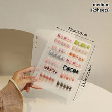 Load image into Gallery viewer, Nail Art Piece Storage Book Large Capacity Exhibition Photo Album Card Clip Display Board DIY Simple Album Storage Book
