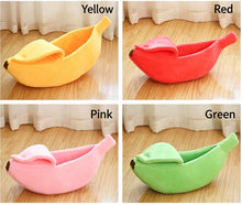 Load image into Gallery viewer, Banana Cat Bed House Funny Cute Cozy Cat Mat Beds Warm Durable Portable Pet Basket Kennel Dog Cushion Cat Pet Supplies ﻿
