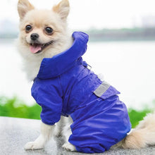 Load image into Gallery viewer, Pet Dog Raincoat Waterproof Puppy Cat Rain Coat Jacket Hooded Outdoor Rainwear Jumpsuit Clothes Small Medium Dogs Apparel

