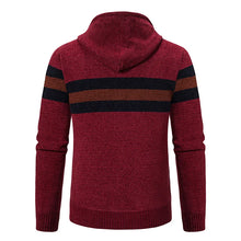 Load image into Gallery viewer, Hooded Knit Sweater Coat with Fleece Lining
