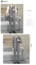 Load image into Gallery viewer, Three Piece Wedding Business Suit
