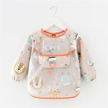 Load image into Gallery viewer, Waterproof Long Sleeve Baby Bib

