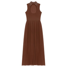 Load image into Gallery viewer, Shiny Lyrical Rhinestone Maxi Dress
