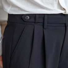 Load image into Gallery viewer, Classic Pleated Business Suit Trousers
