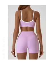 Load image into Gallery viewer, Yoga Sports Bra Color Clashing Shock Absorbing Brassiere Women Full Cup Breathable Gym Tube top Bra Yoga Workout Underwear
