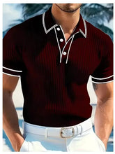 Load image into Gallery viewer, Men's Summer New Short-sleeved Lapel Casual Business Dress POLO Breathable Beach Sports Top
