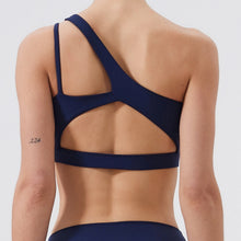 Load image into Gallery viewer, Women Sports Bra Push Up Fitness Bras One Shoulder Shockproof Yoga Bra Breathable Gym Yoga Running Bra Sexy Vest ﻿
