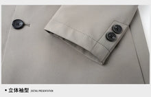 Load image into Gallery viewer, Solid Lapel Business Trench Coat
