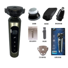 Load image into Gallery viewer, Electric Shavers for Men Waterproof Electric Trimmer Razor Wet &amp;amp Dry Use Rechargeable Battery Rotary Shavers Machine Shaving
