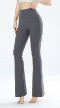 Load image into Gallery viewer, Women's leggings slim yoga pants women's high waisted wide leg pants sports bell bottoms breathable quick dry bottom
