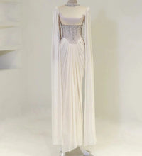 Load image into Gallery viewer, Aenyrst Elegant Party Dresses Formal Occasion Prom Gowns A-Line Floor-Length Beads Customized فساتين طويلة بأكما
