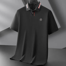 Load image into Gallery viewer, Luxury Cotton Embroidered Summer Polo
