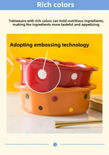 Load image into Gallery viewer, Pet Bowl Cute Ins Storm Dot Ceramic Bowl Dessert Breakfast Bowl Home Cat Dog Bowl Feeding Basin  Cat Caramics Supplies
