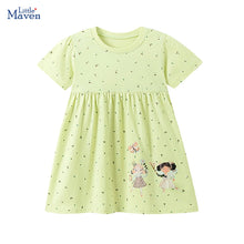 Load image into Gallery viewer, Embroidered Floral Summer Girls Dress
