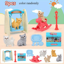 Load image into Gallery viewer, Cute Dog Pet Basket Family Toys Dog Doll Set Cage Toys Scene Playing Toys Christmas Decoration Thanksgiving Gifts color randomly
