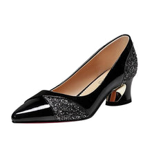 Load image into Gallery viewer, Fashion High Heels PUmps High Quality Women Elegant Sexy Medium Heels Pointed Toe Shoes Comfort Casual Single Shoes
