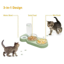 Load image into Gallery viewer, Pet Automatic Feeders 3 Bowl Pet Water Dispenser Feeders Large-diameter Dog Basin Cat Bowls Pet Automatic Feeders Wholesale
