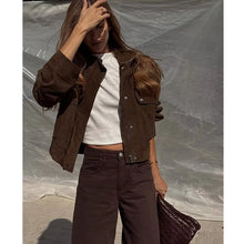 Load image into Gallery viewer, Women's Autumn Jackets 2025 New Fashion Big Pocket Elegant Women's Slim Warm Jackets Autumn Street Chic Young Student Coats

