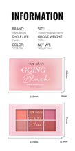 Load image into Gallery viewer, Matte Blush Palette Highly Pigmented Long Lasting Face Makeup Natural Finish Brighten Skin Contour Highlight Powder
