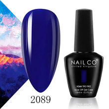 Load image into Gallery viewer, NAILCO 15ml Nail Gel Polish Semi Permanent UV Varnish Nails Art Gel Vernis Manicure TOP BASE Nails Products Supplies Equipment
