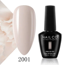 Load image into Gallery viewer, NAILCO 15ml Nail Gel Polish Semi Permanent UV Varnish Nails Art Gel Vernis Manicure TOP BASE Nails Products Supplies Equipment
