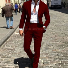 Load image into Gallery viewer, Classic Slim Fit Two Piece Suit
